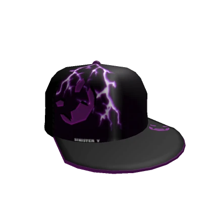 Black Purple Sinister Cap (Front)