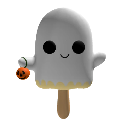 Cute Ghost Vanilla Popsicle 