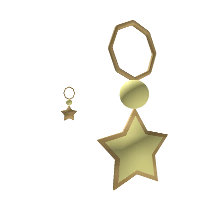 Yellow Star Earrings