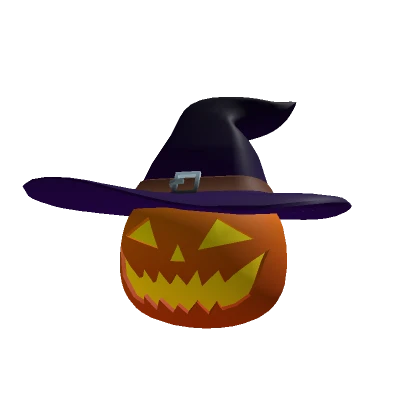 Pumpkin Witch Head