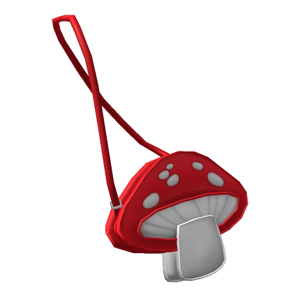 Cottagecore Red Mushroom Crossbody Bag