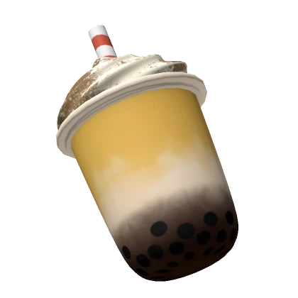 Mango Boba Tea w/ Whip Cream