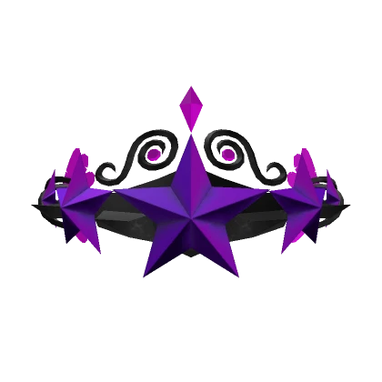 Violet Feathered Star Crown