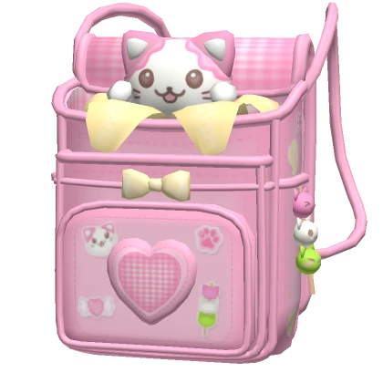 ♡ kawaii kitty sticker dango school backpack