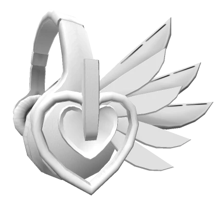 Y2K White Mech Heartphones