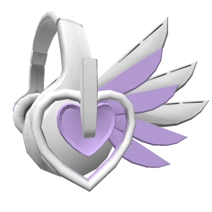 Y2K Purple Mech Heartphones