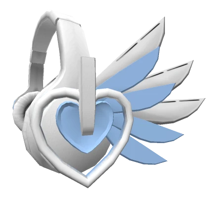 Y2K Blue Mech Heartphones