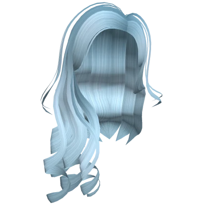 Stylish Blue Curly Hair