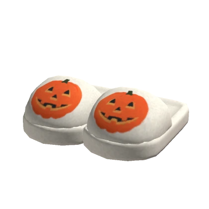 Preppy Halloween Pumpkin Slippers 🎃