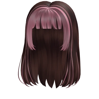 Two-Tone Soft Spring Hime Hair (Pink & Brown)