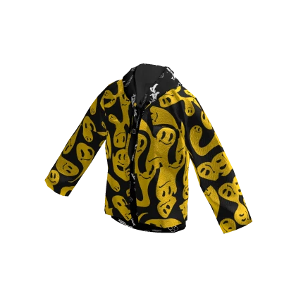 Jeans jacket spooky ghost smile - DRESSX