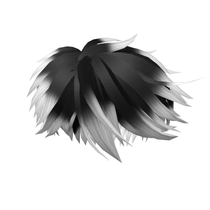 black white messy hair anime season 6.0