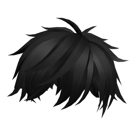 black messy hair anime season 7.0