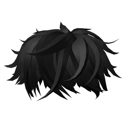 black messy hair anime season 9.0