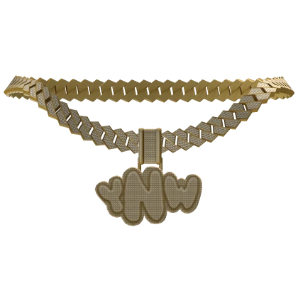 GOLD ICED OUT YNW CHAIN