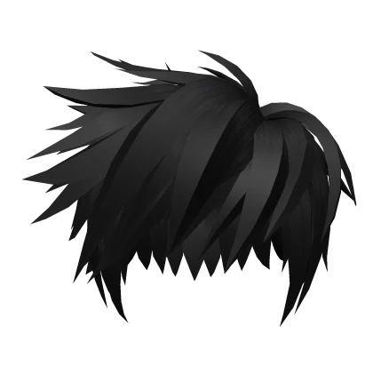 black messy hair anime season 10