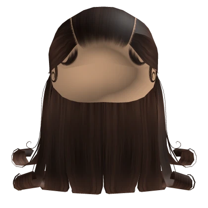 Slick Back Half Up Down Low Bun In Brown