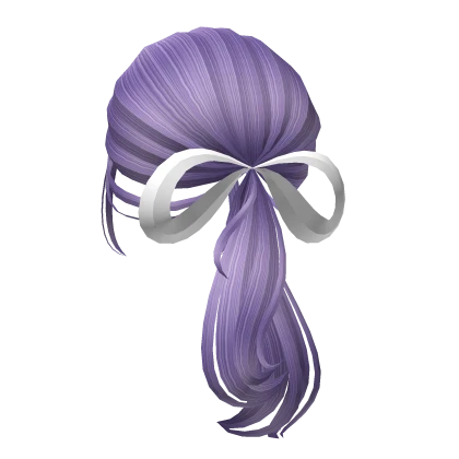 Preppy Clean Ponytail Hairstyle in Violet