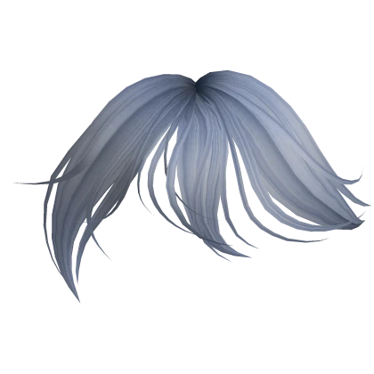 Long Wispy Bangs in Blue Silver