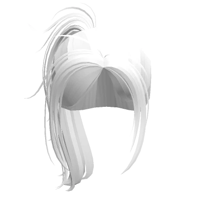 Stylish White Ponytail