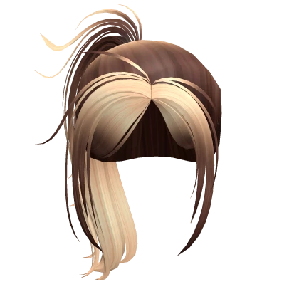 Stylish Brown to Blonde Ponytail