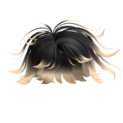 Black to Blonde Messy Hair