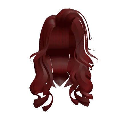 Red Curly Girl Hair