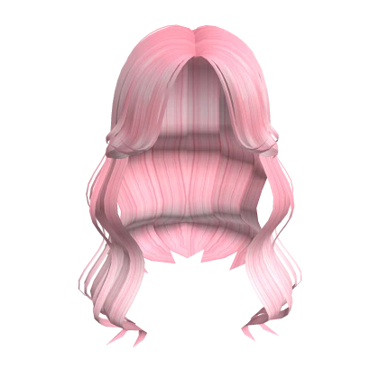 Stylish Pink Wavy Girl Hair