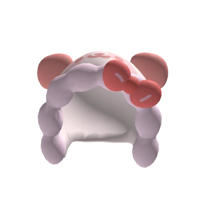 Fluffy Pink Panda Hood
