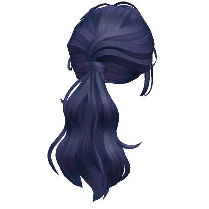 Wavy Layered Ponytail Hair(Navy Blue)