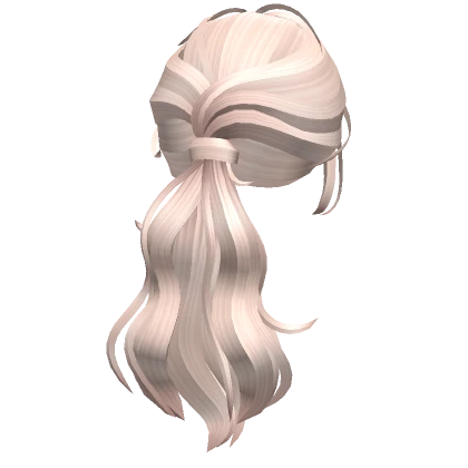 Wavy Layered Ponytail Hair(Platinum Blonde)