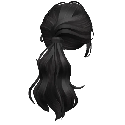 Wavy Layered Ponytail Hair(Black)