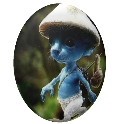 Smurf Cat Pin