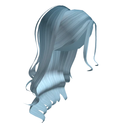 Blue Curly Elegant Hair