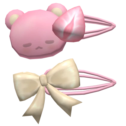 Strawberry Bear Hairclip