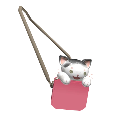 Cute Kitty in Bag (Pink)