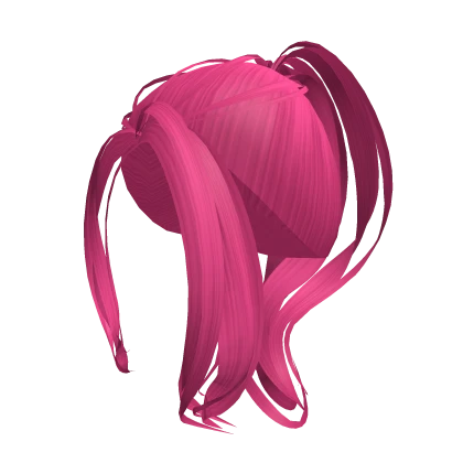 high y2k ponytail (hot pink)