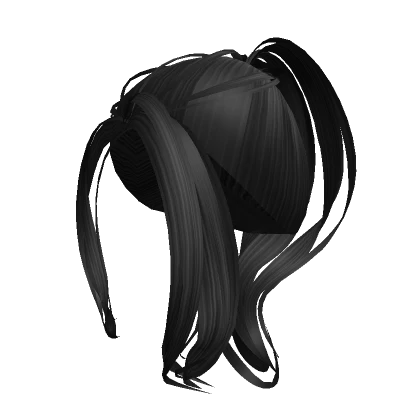 high y2k ponytail (black) 