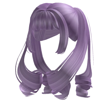 Cute Fairy Curly Twirl Pigtails (Light Purple)