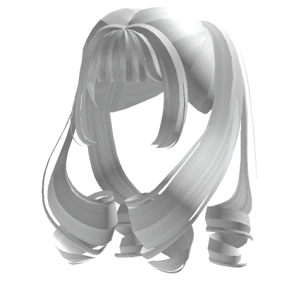 Cute Fairy Curly Twirl Pigtails (White)