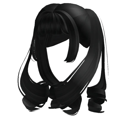 Cute Fairy Curly Twirl Pigtails (Black)