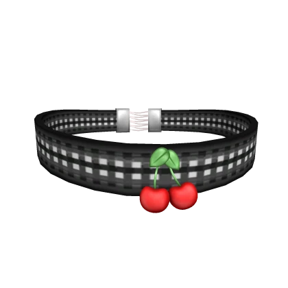 3.0 - Cherry Gingham Choker