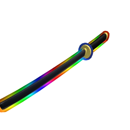 🗡️ Holdable Rainbow Outline Katana 🗡️