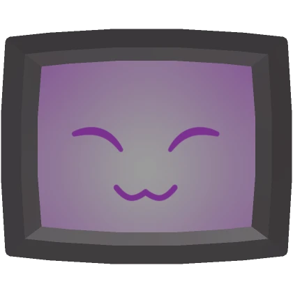 Purple TV Head