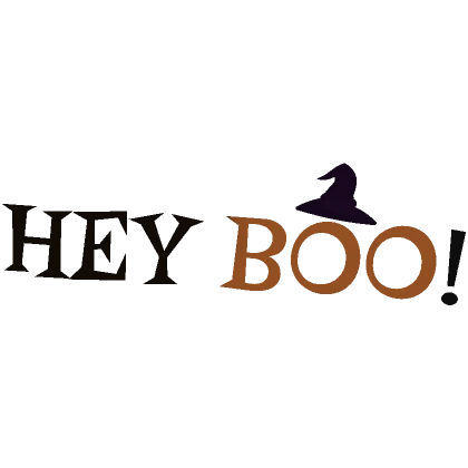 👻 HEY BOO! Halloween Accessory