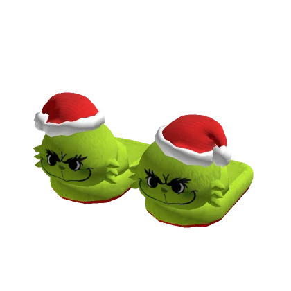 Christmas Grouch Slippers