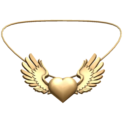 Gold Winged Heart Necklace (3.0) 