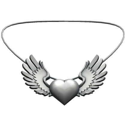 Chrome Winged Heart Necklace (3.0) 