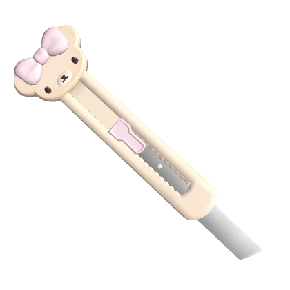 kawaii bear cutter knife yellow