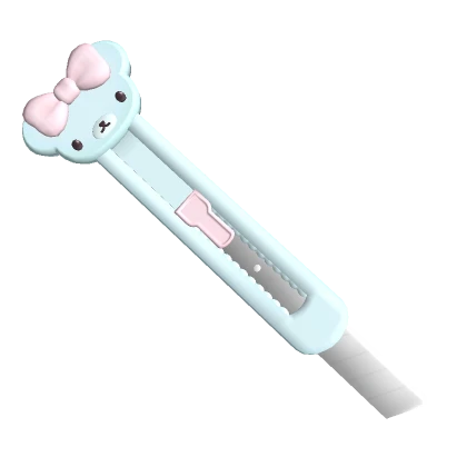 kawaii bear cutter knife blue